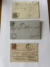 PUGLIA-3  sovracoperte De la Rue con annulli Andria , Trani, Bari