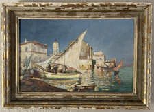 Antico dipinto olio originale