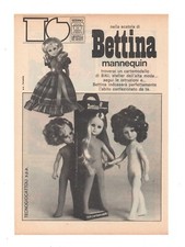PUBBLICITA' ADVERTISING WERBUNG ITALIAN CLIPPING 1973 SEBINO BETTINA MANNEQUIN