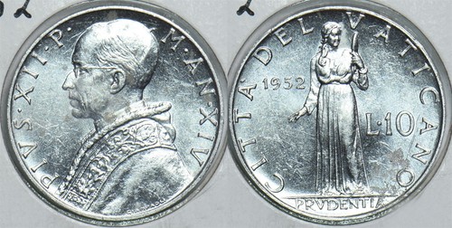 Vaticano 1952 lire 198458 - 10,