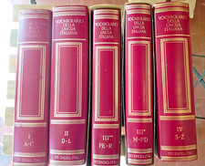 Vocabolario Enciclopedia lingua italiana Treccani 5 volumi 1986-1994