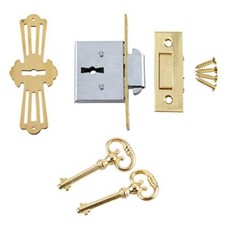 Brass Square Full Mortise Lock