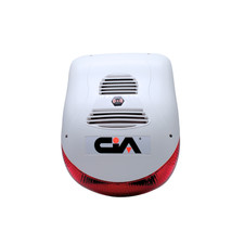 Sirena allarme da esterno autoalimentata antifurto con flash led 12v