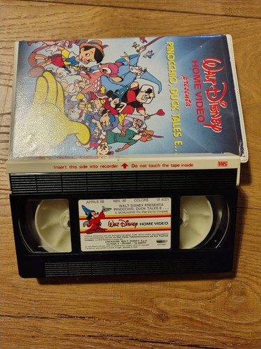 Rara vhs pinocchio duck - vhs,