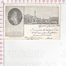 I7169 ALESSANDRO VOLTA COMO ESPOSIZIONE EXPO 1899 COMMEMORATIVA LIBRERIA OMARINI