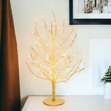 Lotti Albero Natale Ramo TIGLIO Champagne H45cm 108 MicroLED FlashLED 4m+ø30