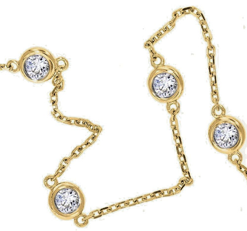 Bracciale catena in oro - a,