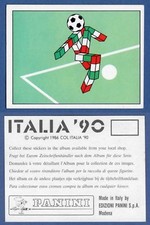 FIGURINA CALCIATORI PANINI ITALIA 90 - NUOVA/NEW - N.027 MASCOTTE CIAO