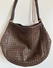 BOTTEGA VENETA MADE IN ITALY INTRECCIO BORSA PELLE TRACOLLA 1980s AUTHENTIC ORIG
