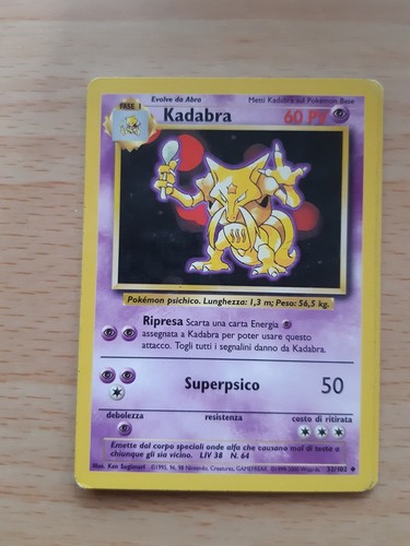 Kadabra carta pokémon - kadabra,