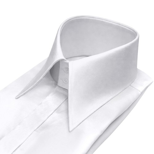 Camicia uomo raso - , bianco