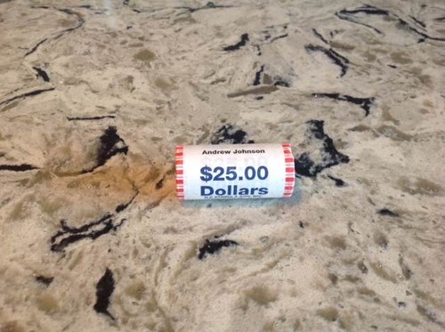 Rotolo dollaro presidenziale - rotolo,