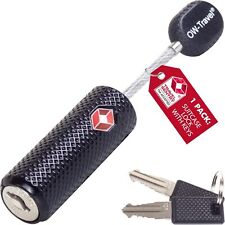 ✅ TITAN TSA Lucchetti con cavo a chiave approvati. Valigia Borsa Bagaglio Chiave Serratura da Viaggio