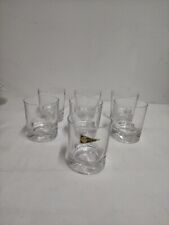 Set servizio 7 Bicchieri in vetro di CRISTALLO Vintage trasparenti Anni 70
