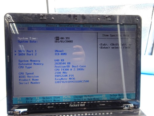 Notebook packard bell - packard,