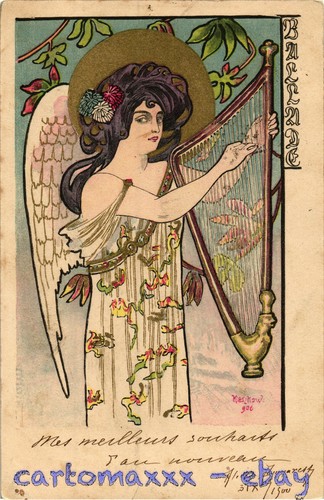 Art nouveau kieszkow angel - nouveau,