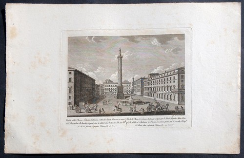 Stampa antica veduta franzetti - stampa,