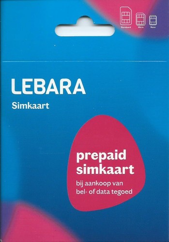 Scheda sim lebara - nl, 🇳🇱