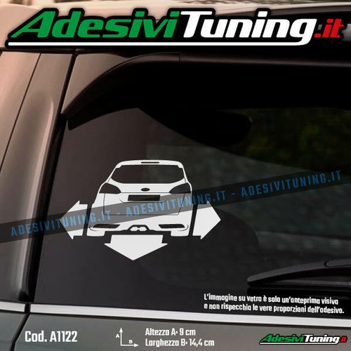 Adesivo down out ford focus - ford, st