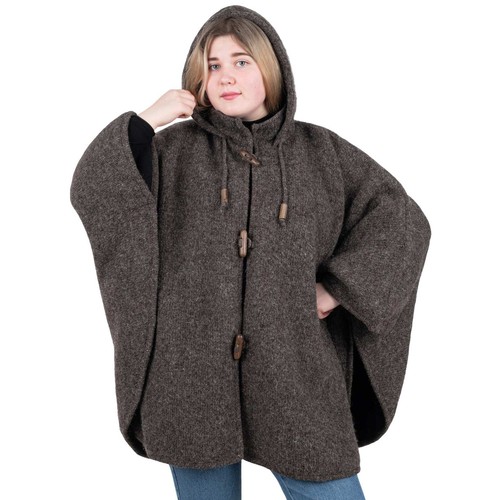 Maglia poncho cappuccio