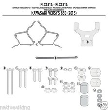GIVI PLX4114 RACK BORSE per tipo V35 custodia laterale borse KAWASAKI VERSYS 650 15