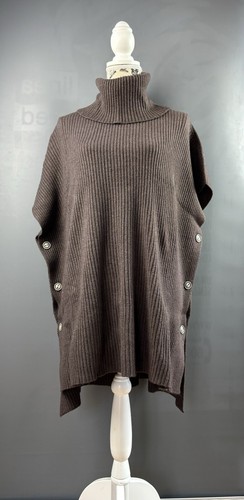 Poncho color cioccolato - poncho,