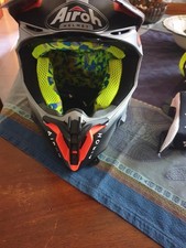 Airoh Twist 2.0 Casco Cross, Adulto, Taglia M - Arancione Nero Opaco