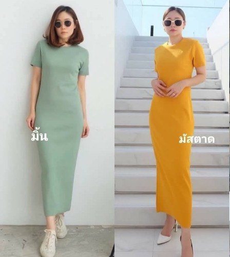Maxi abito charlotte maglia - maxi,