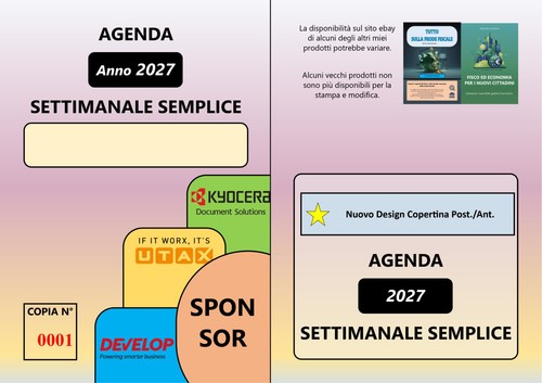 Agenda settimanale 2027 - 2027, a5