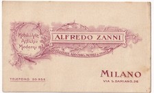 P03396 - CARTOLINA COMMERCIALE MILANO - MOBILI D'ARTE ANTICHI E MODERNI - p/nv