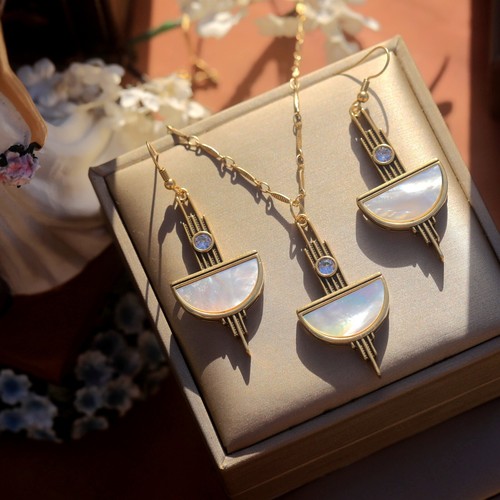 Set collana pendente orecchini - collana,