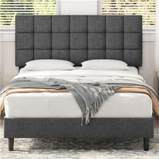 Letto con testiera - con, imbottita