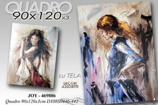 QUADRO MODERNO SU TELA DONNA