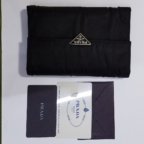 Portafoglio prada trifold nero - prada,