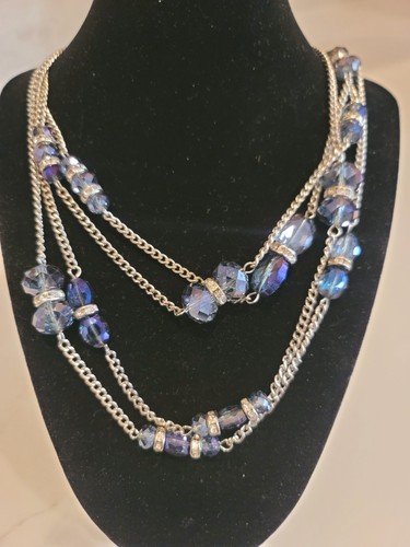 Collana doppio filo - filo, cristallo