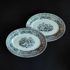 Coppia di vassoi - S. Ceramica Richard - decoro Amori - Fine '800 (cod. 987)