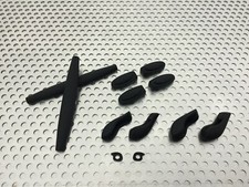 LINEGEAR Set di gomma di ricambio per Oakley X-Squared - Nero [XS-CRS-BK]