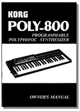 KORG POLY-800 MANUALE D'USO