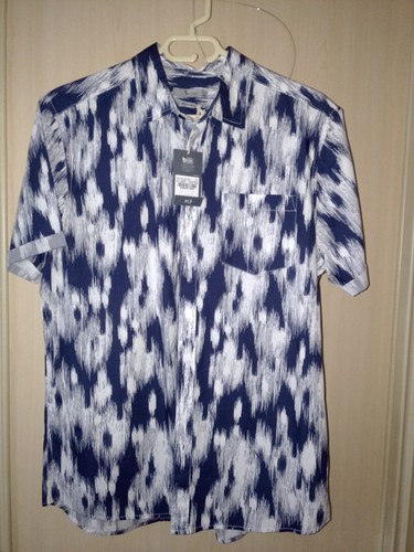 Camicia uomo disegno blu - disegno,