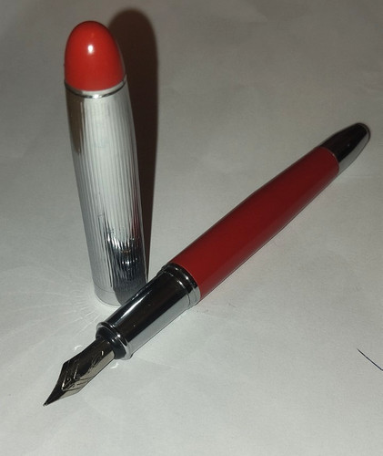 Penna stilografica acciaio e - -,