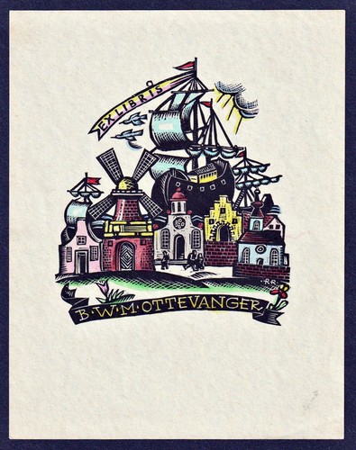 Exlibris ottewanger mulino - exlibris,