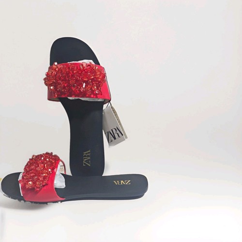 Sandali donna zara - donna, rosso/nero