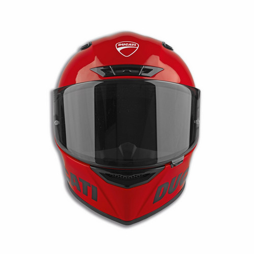 Casco integrale rosso - , logo