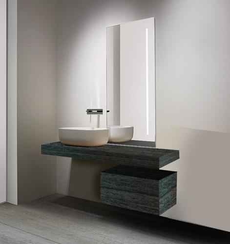 Mensola sospesa per lavabo - mensola,