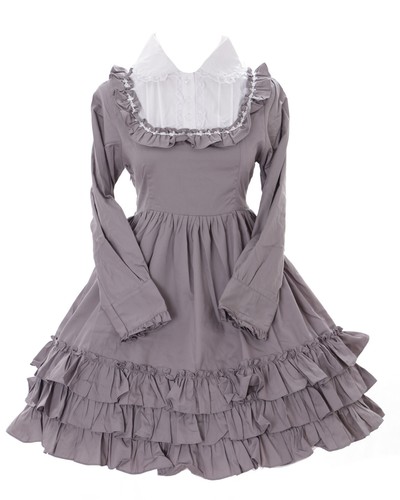564 grigio gotico lolita - grigio,