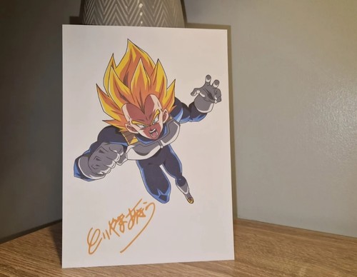 Akira toriyama signed - a5,