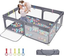 Box per bambini 150 x 200 cm, grigio scuro,  DRIPEX