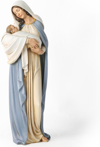 Statua madonna cattolica con - madonna,
