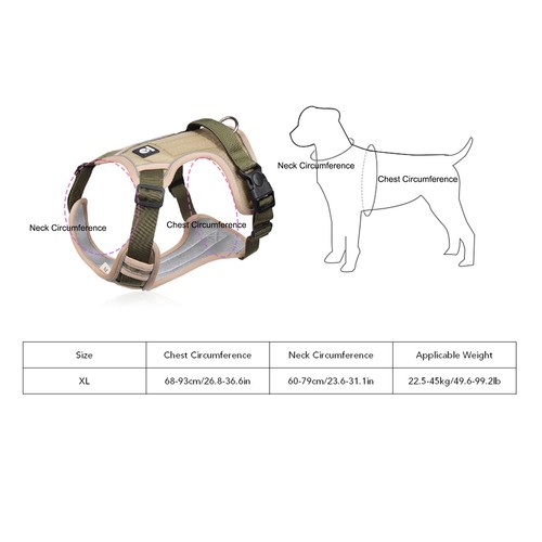 Pettorina per cani regolabile - per,
