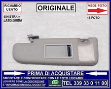 ALETTA TENDINA PARASOLE SINISTRA SX GUIDA -ORIGINALE- FIAT PANDA 3 mod 312